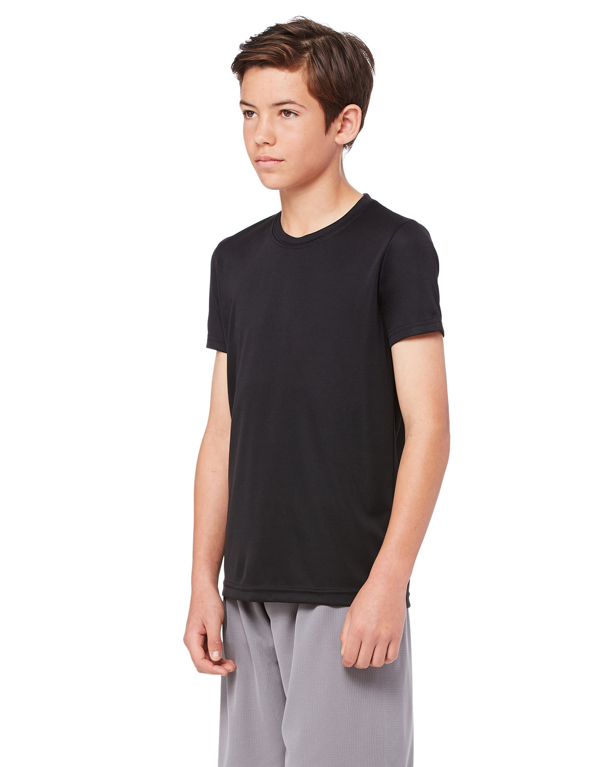 Youth Performance Short-Sleeve T-Shirt - Black