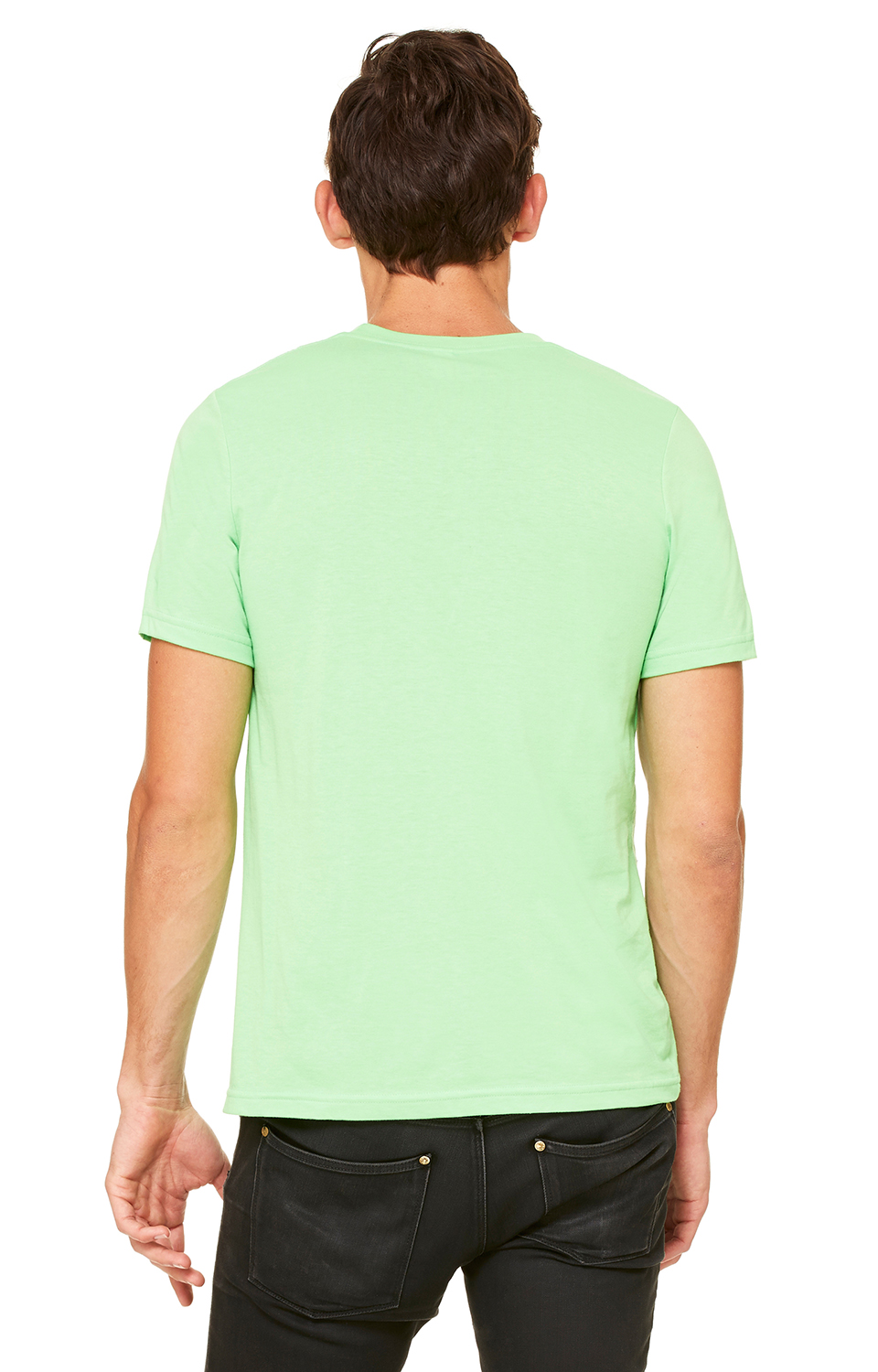 Unisex Poly-Cotton Short-Sleeve T-Shirt - Neon Green