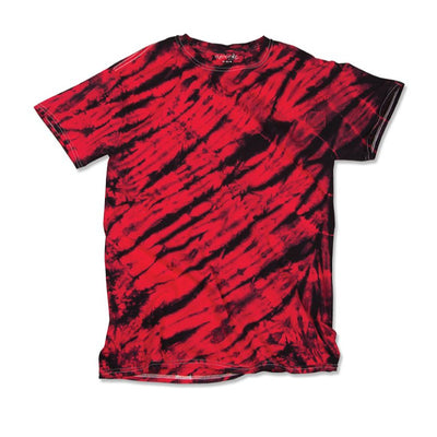 Youth One Color Tiger Stripe T-Shirt - Black / Red