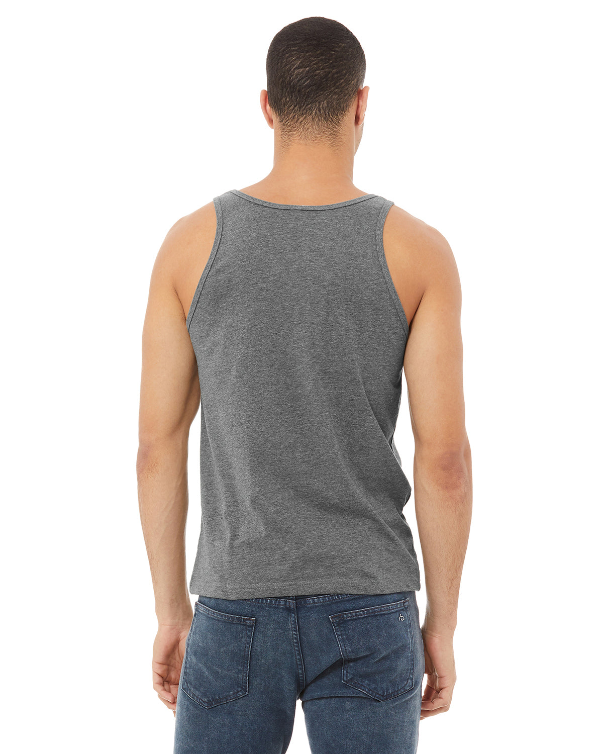 Unisex Heather CVC Tank - Heather Deep