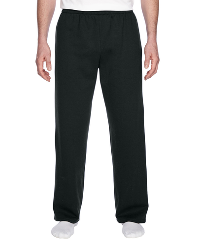 Unisex SofSpun® Open-Bottom Pocket Sweatpants - Black