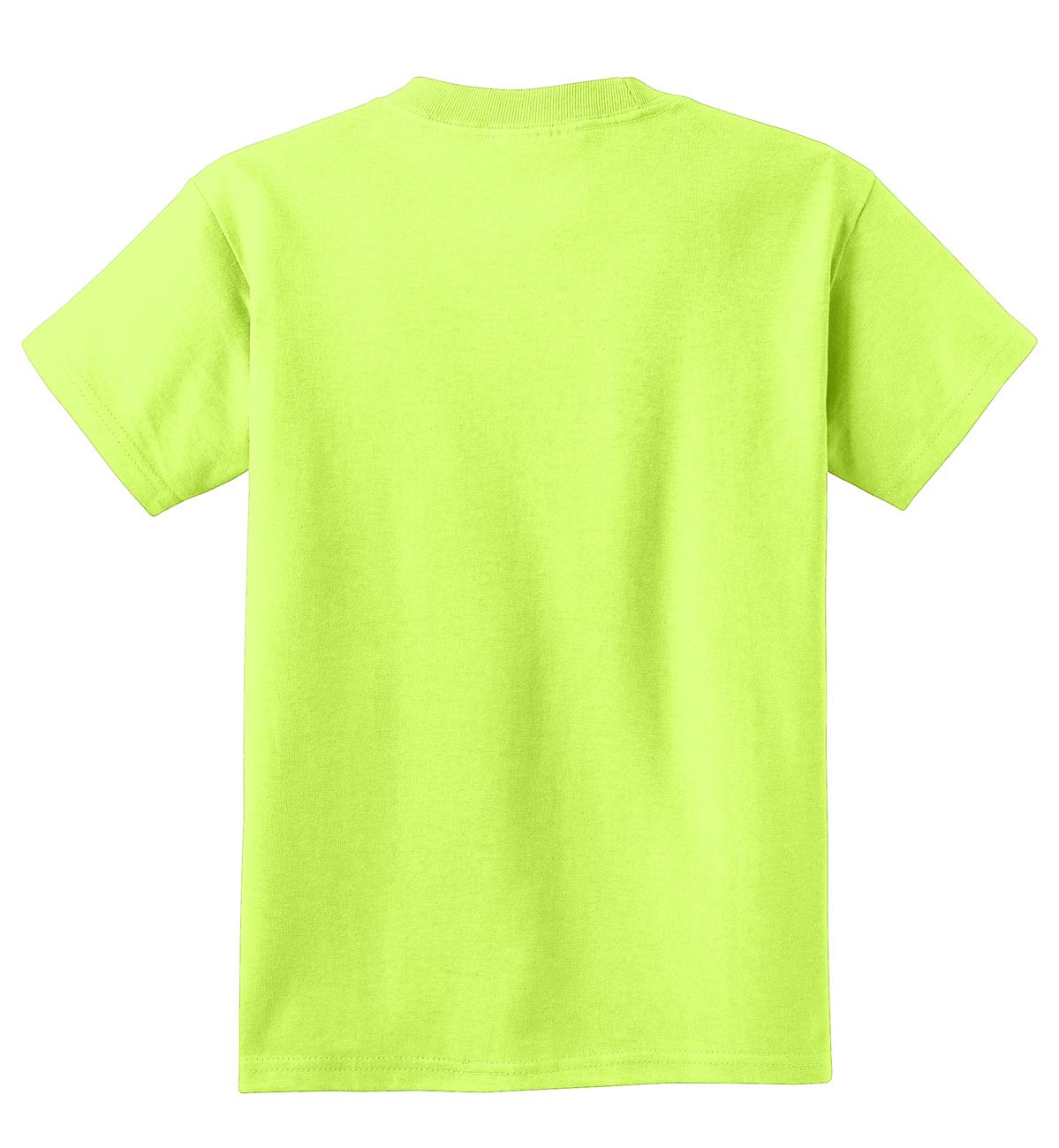 Youth Core Cotton Tee - Neon Yellow