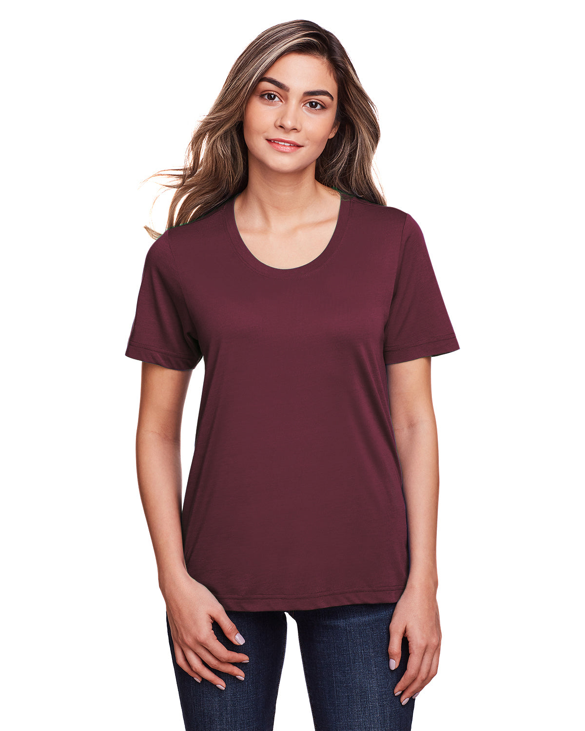 Women's Fusion ChromaSoft��� Performance T-Shirt - Burgundy