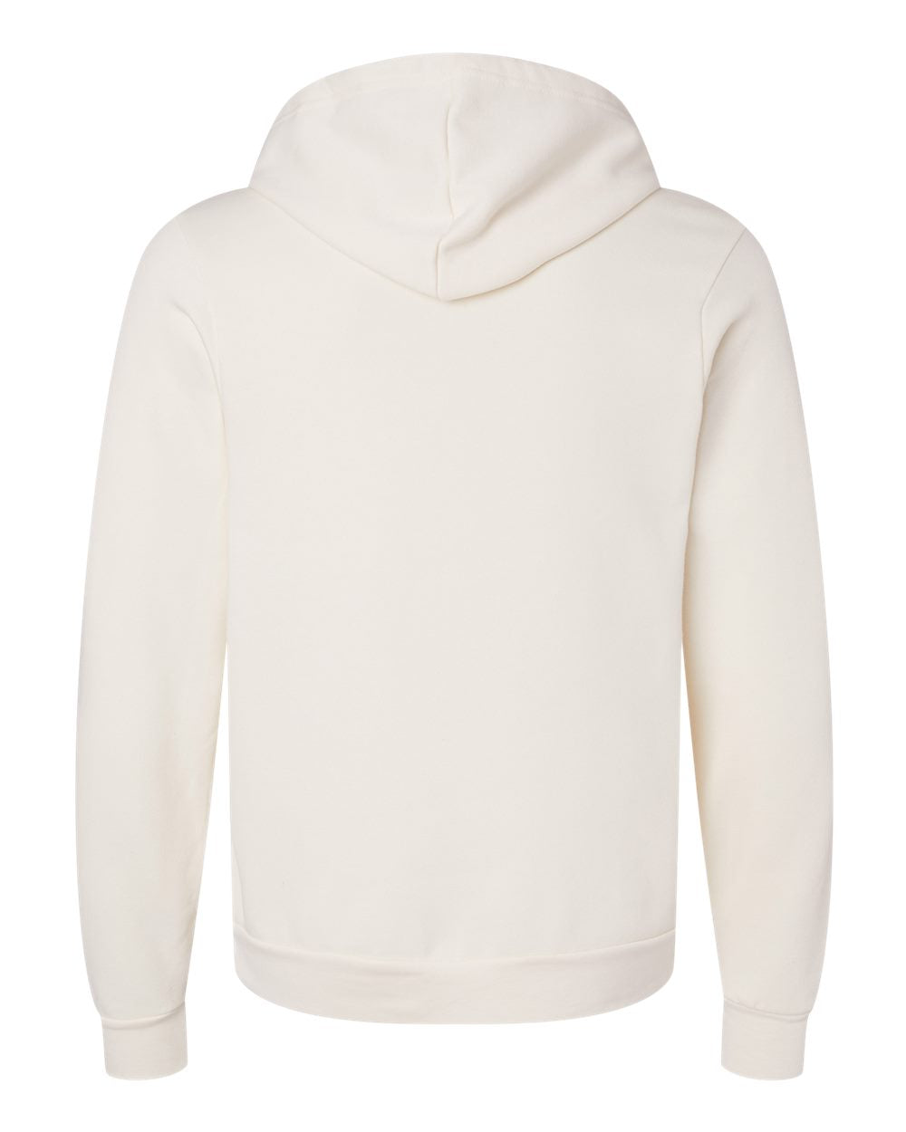 Unisex Sponge Fleece Pullover Hoodie - Natural