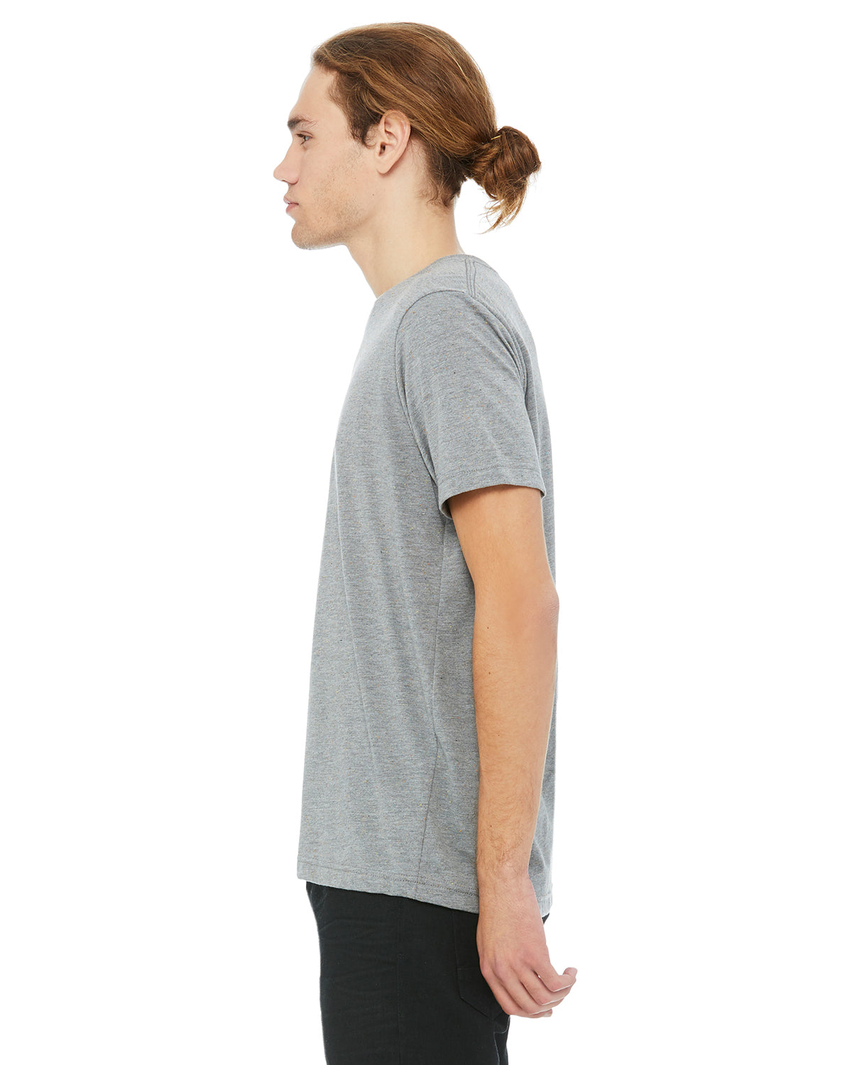 Unisex Poly-Cotton Short-Sleeve T-Shirt - Heather Deep Speckled