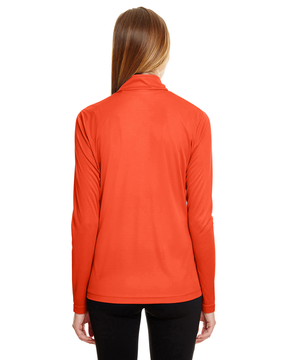 Women's Zone Performance Quarter-Zip - Sport Orange