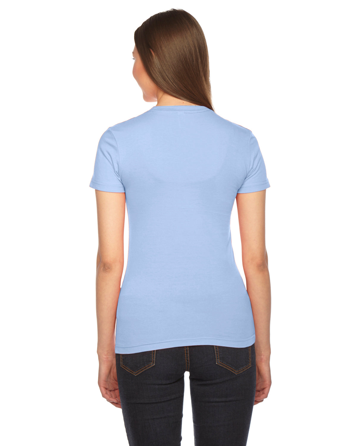 Women's Fine Jersey Short-Sleeve T-Shirt - Baby Blue
