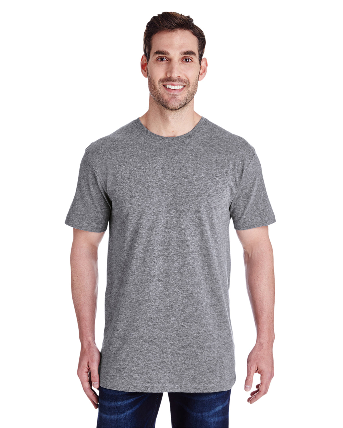 Unisex Fine Jersey T-Shirt - Granite Heather