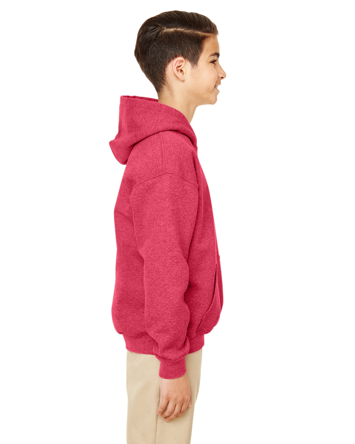Youth Heavy Blend™ 50/50 Hoodie - Heather Sport Scarlet Red