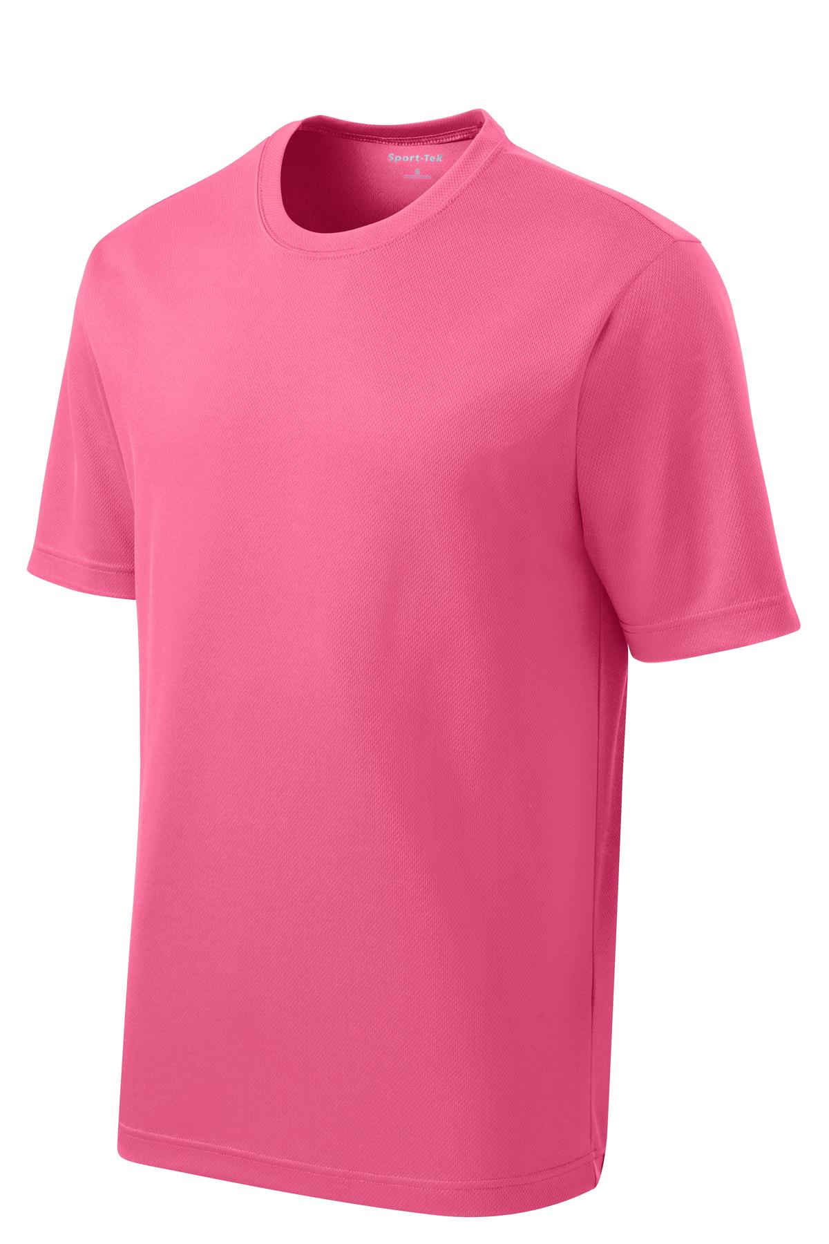 Unisex PosiCharge RacerMesh Tee - Bright Pink