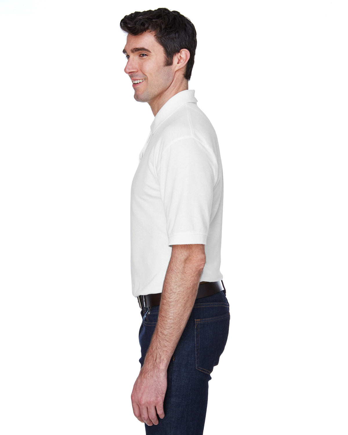 Men's Whisper Piqué Polo - White