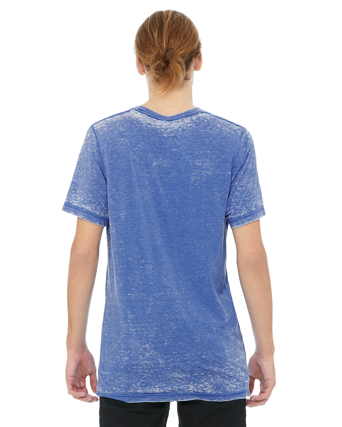 Unisex Poly-Cotton Short-Sleeve T-Shirt - True Royal Acid Wash