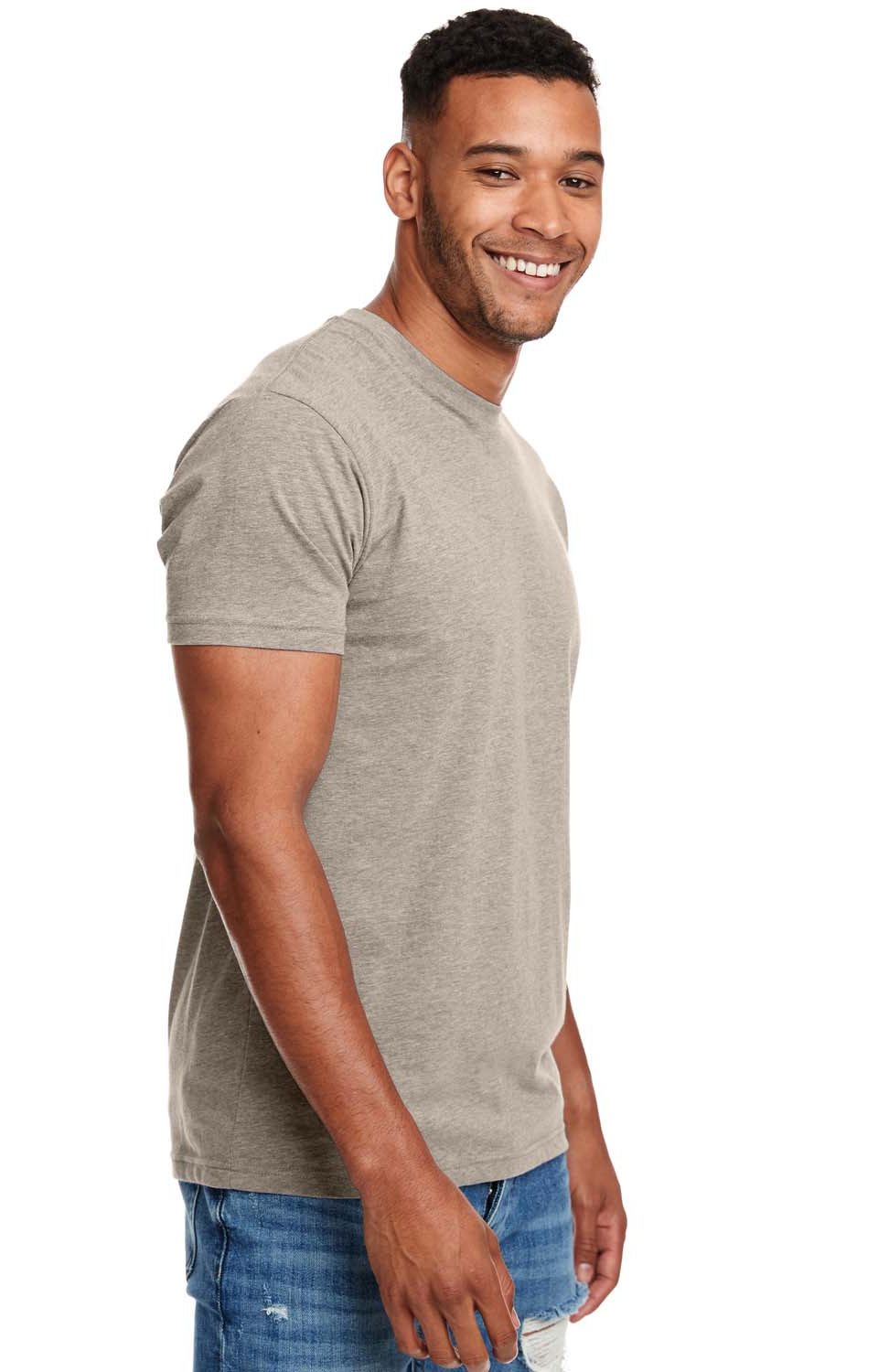 Unisex CVC Crewneck T-Shirt - Stone Gray