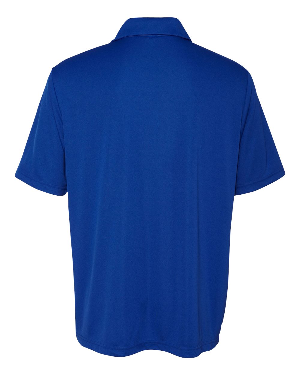 Unisex Performance Three-Button Mesh Polo - Sport Royal