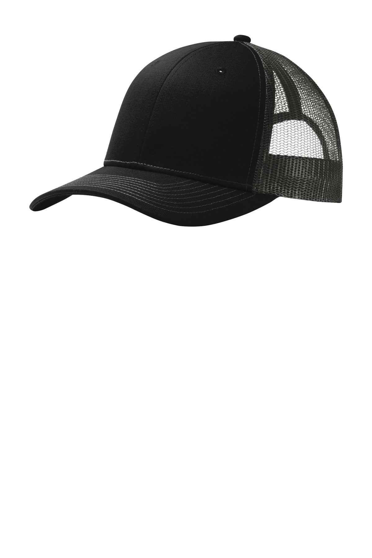 Snapback Trucker Cap - Black / Gray Steel