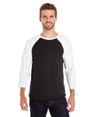 Baseball T-Shirt - Black / White