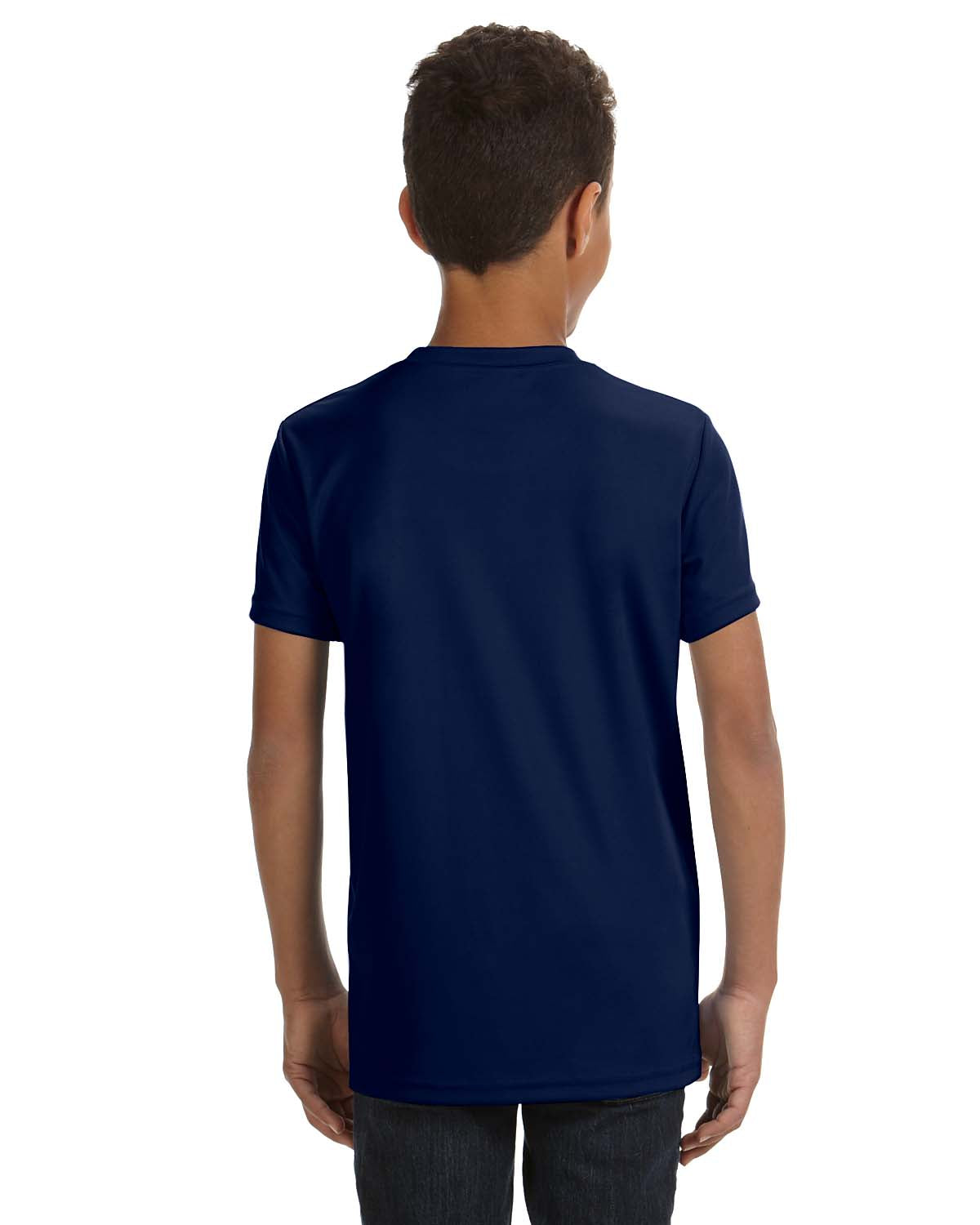 Youth Performance Short-Sleeve T-Shirt - Dark Navy
