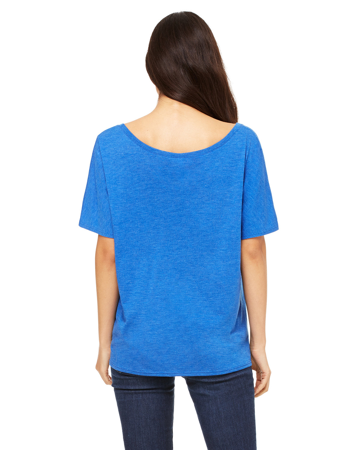 Women's Slouchy T-Shirt - True Royal Triblend
