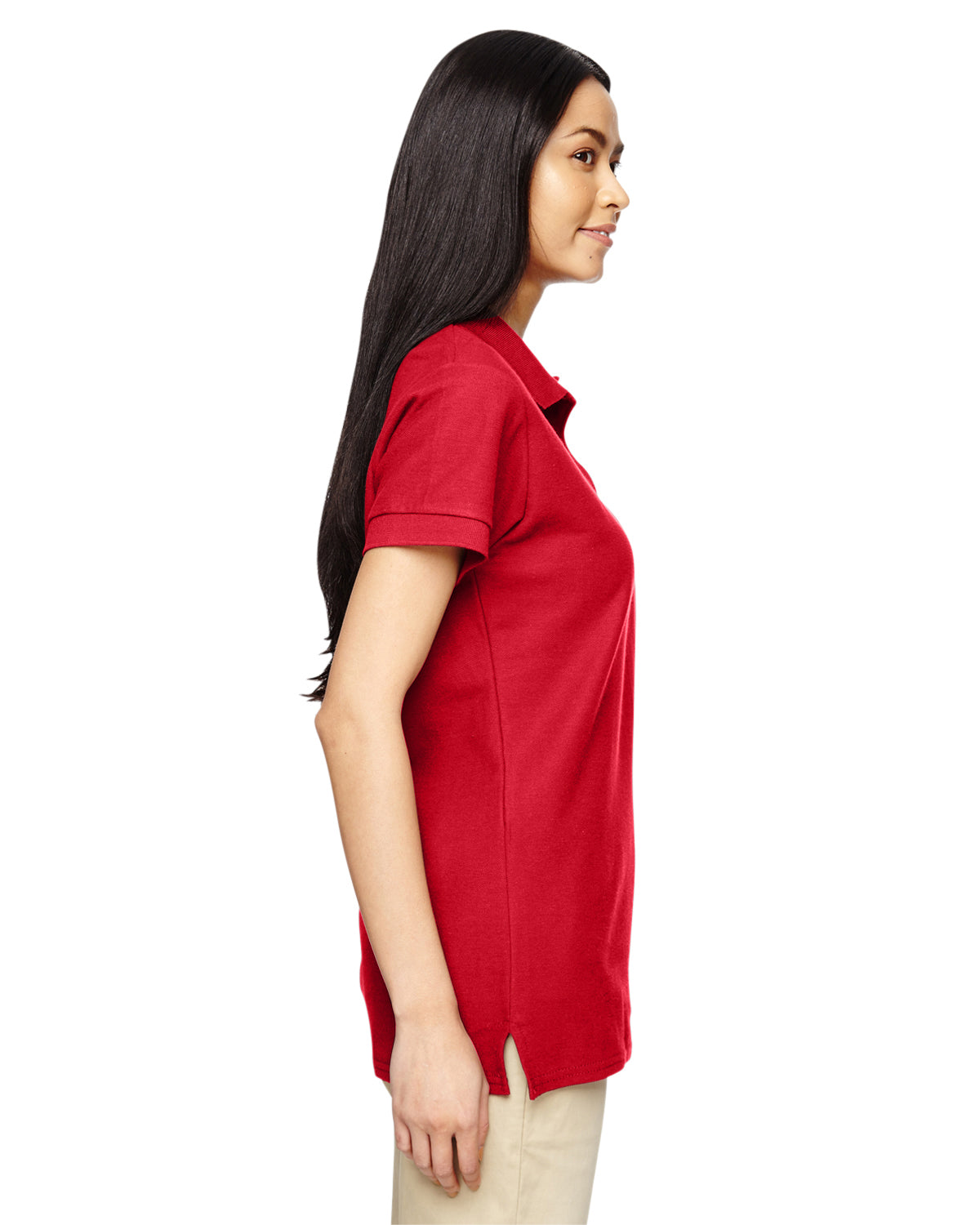 Women's Premium Cotton® Women's Double Piqué Polo - Red