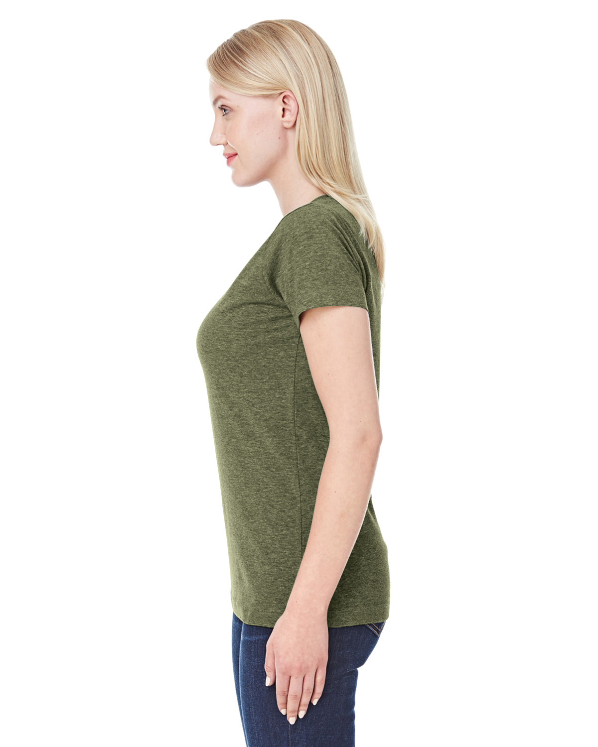 Women's Fine Jersey T-Shirt - Vintage Military Green