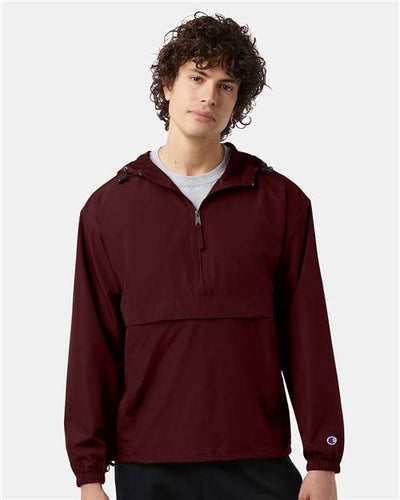 Champion CO200 Maroon — on model front