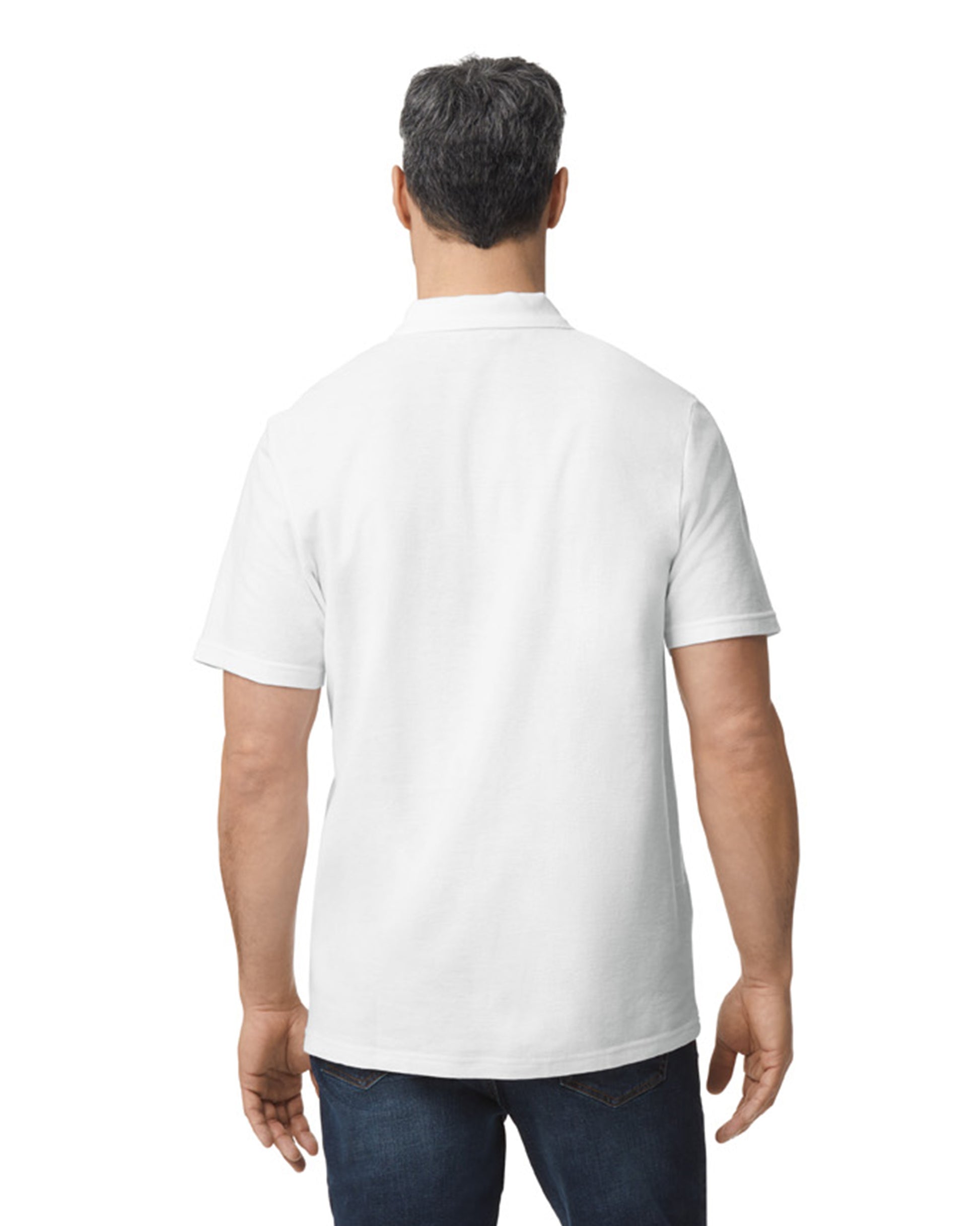 Softstyle Unisex Pique Polo - White