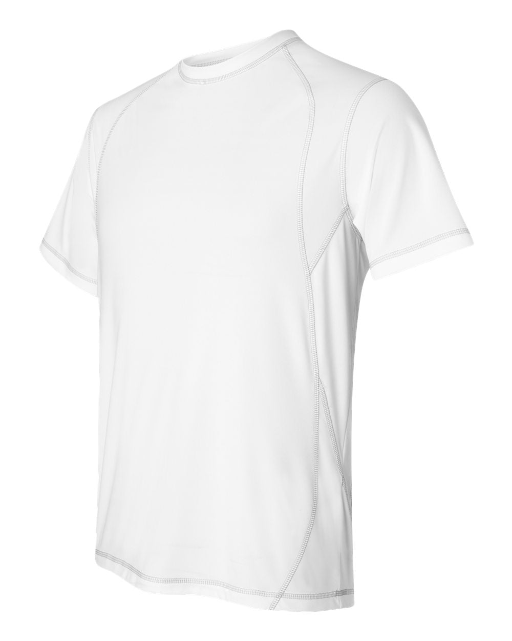 Pieced Interlock T-Shirt - White / Gray