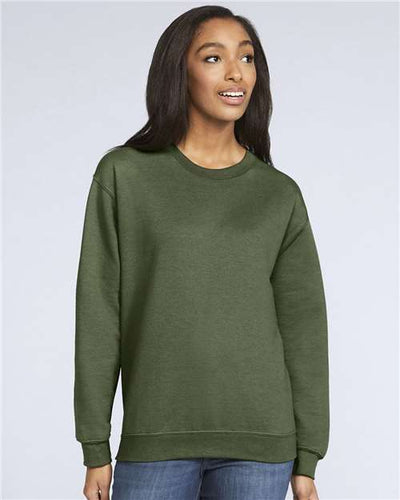 Gildan SF000 Military Green — on model front