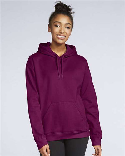 Gildan SF500 Maroon — on model front