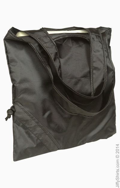 Latitiudes Foldaway Shopper Tote - Black