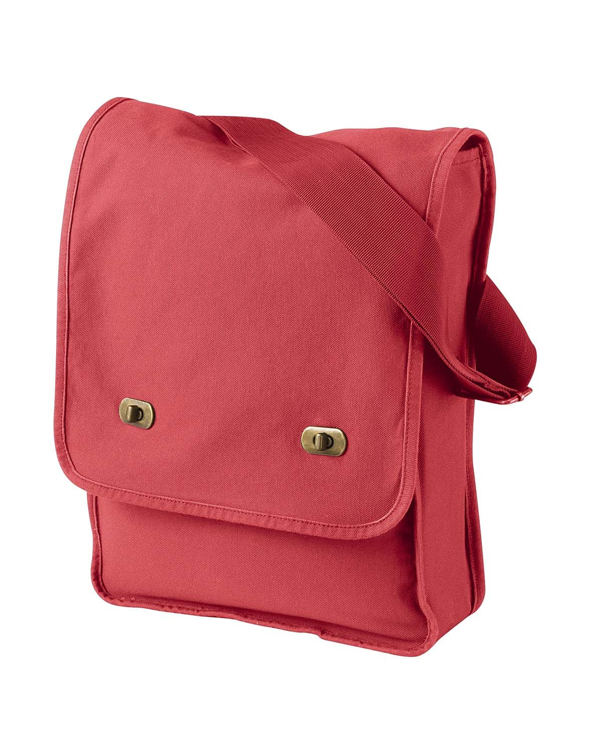 Pigment-Dyed Canvas Field Bag - Poppy