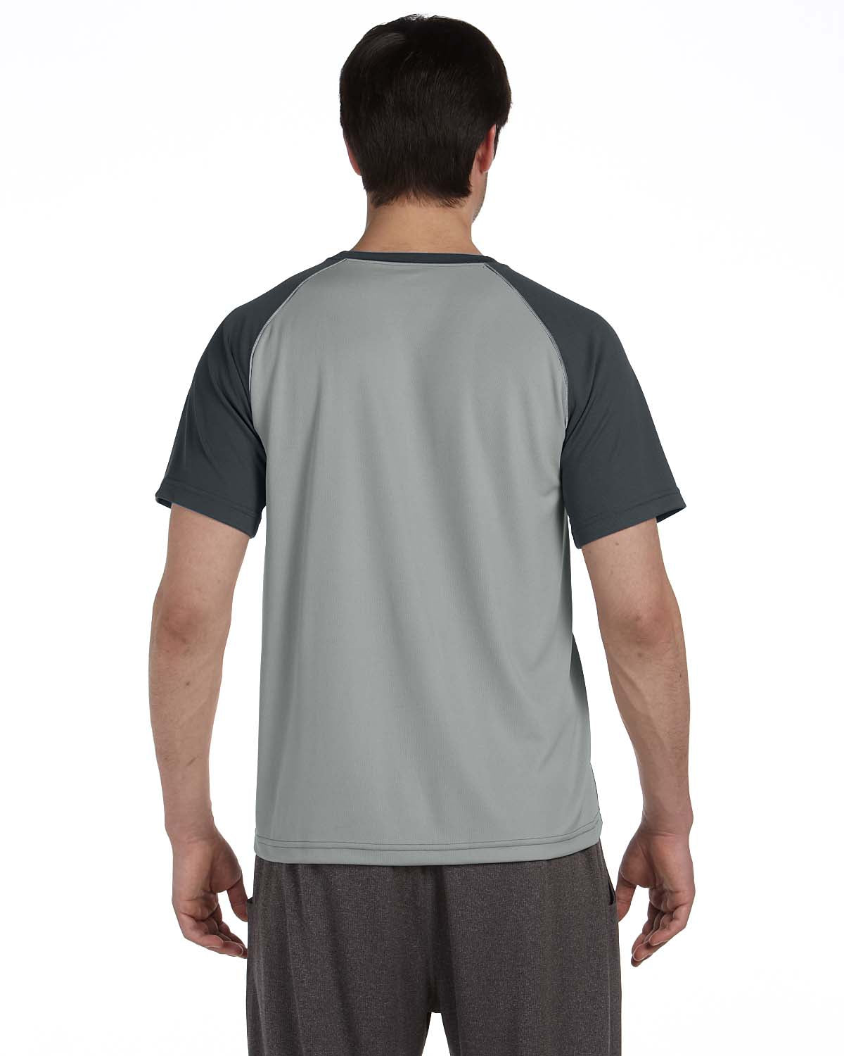 Unisex Colorblocked Short-Sleeve T-Shirt - Slate / Gray / White