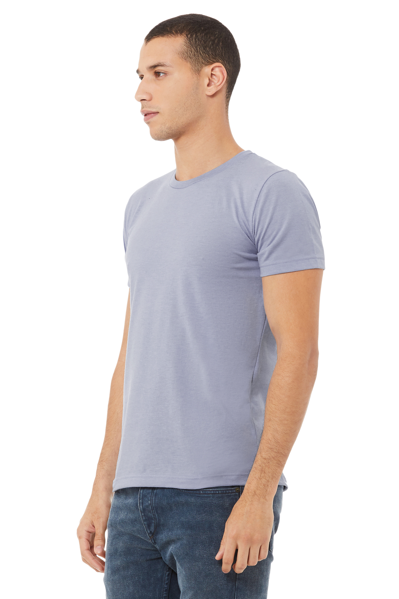 Unisex Heather CVC T-Shirt - Heather Blue