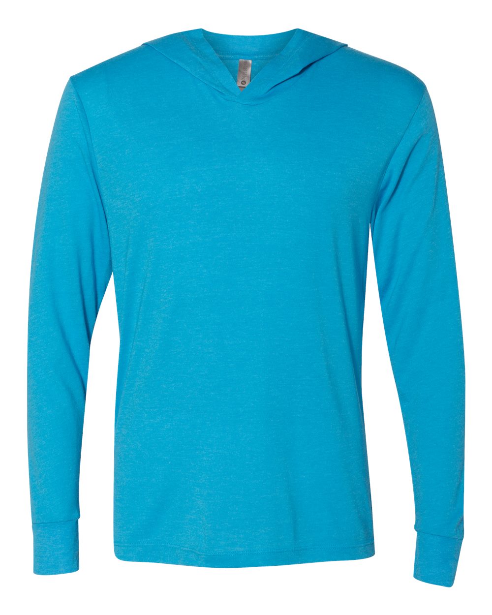 Unisex Triblend Long-Sleeve Hoodie - Vintage Turquoise