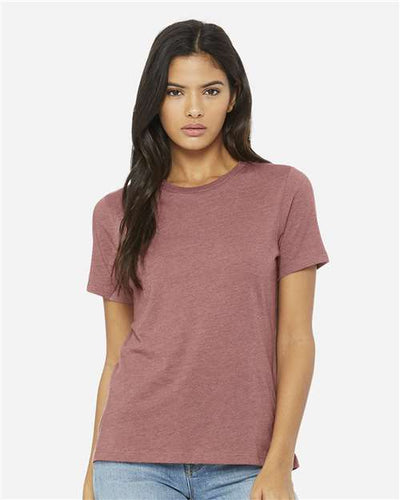 BELLA + CANVAS 6400CVC Heather Mauve — on model front