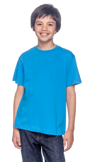 Youth Fine Jersey T-Shirt - Cobalt