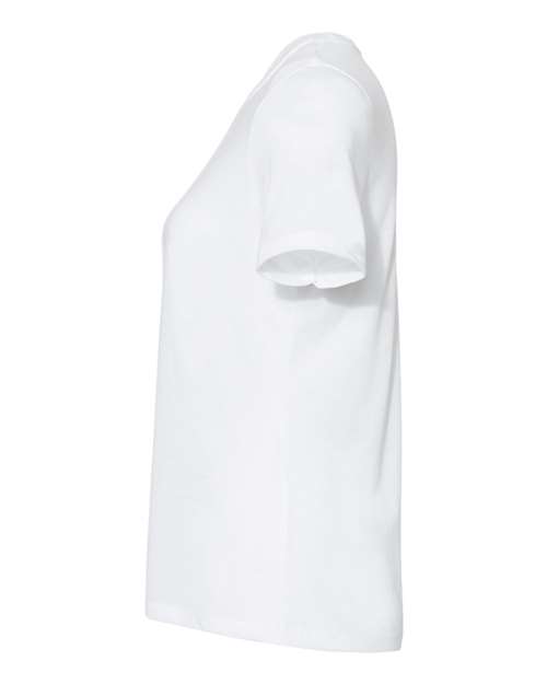 BELLA + CANVAS 6413 Solid White Triblend — direct side