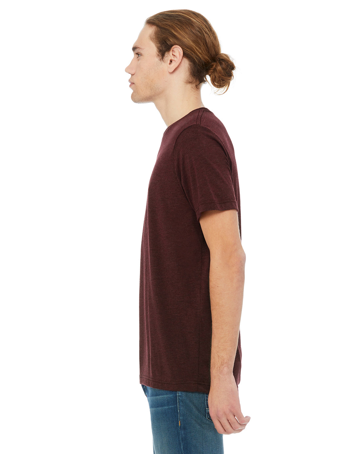 Unisex Heather CVC T-Shirt - Heather Cardinal