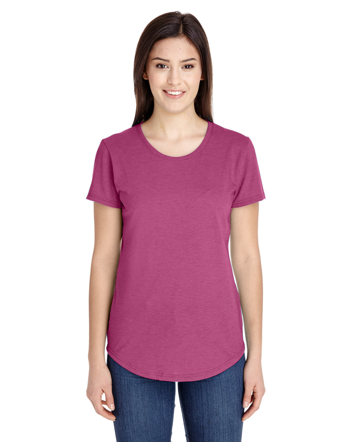Women's Triblend T-Shirt - Heather Raspberry