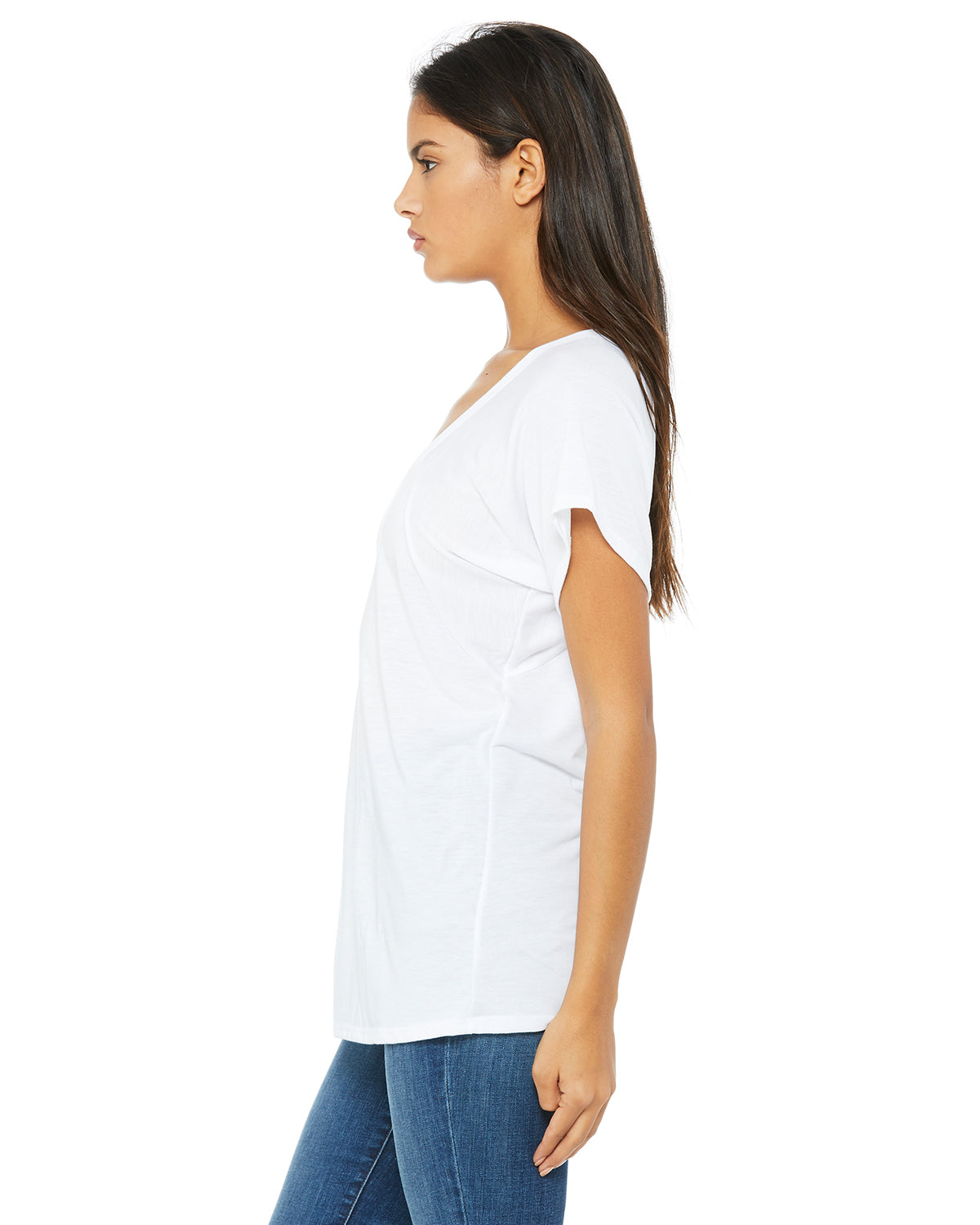 Women's Flowy Raglan T-Shirt - White