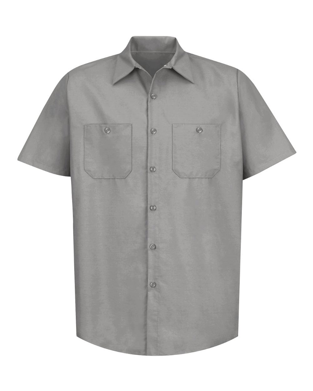 Industrial Short Sleeve Work Shirt - Light Gray