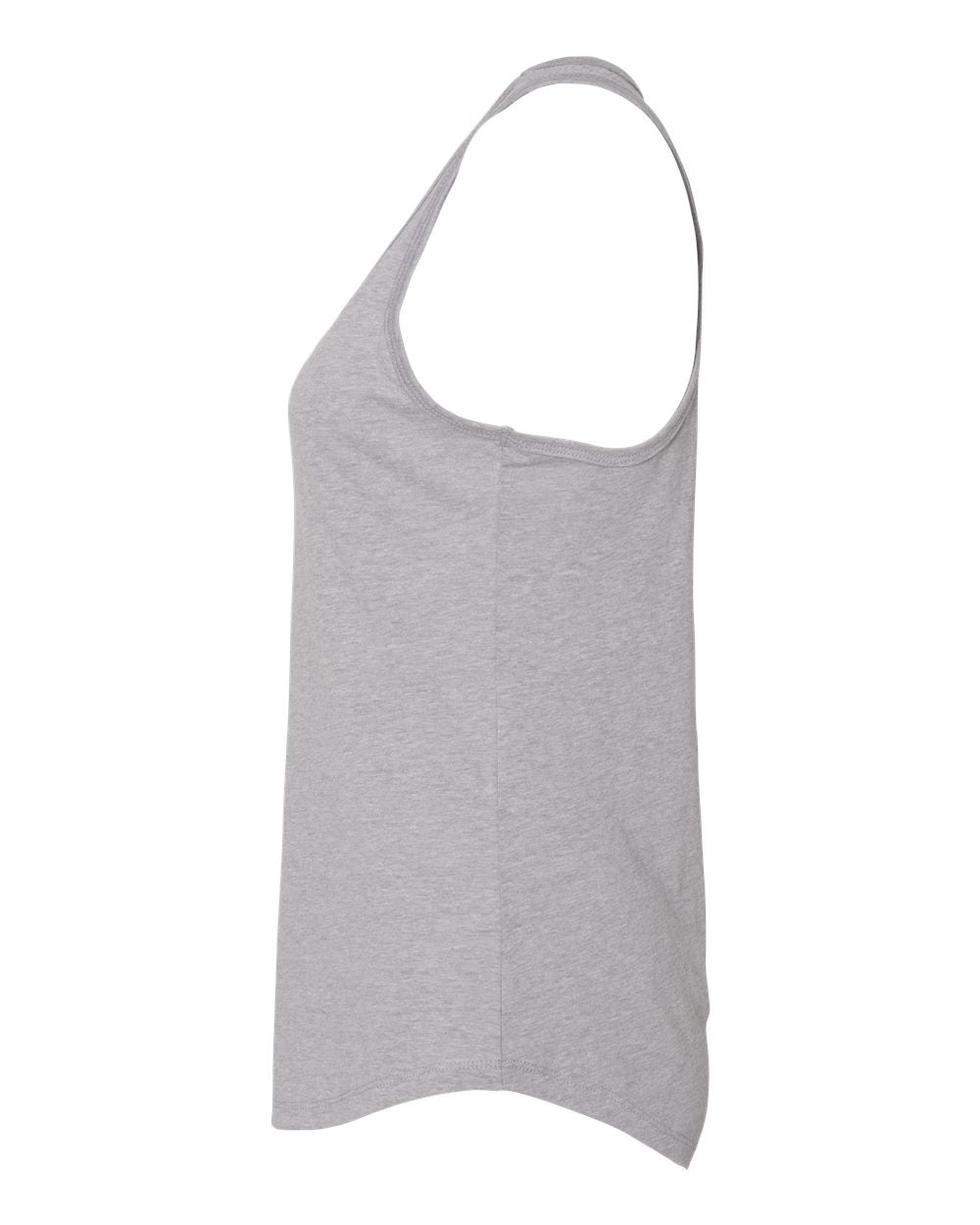 Women's Gathered Racerback Tank - Heather Gray