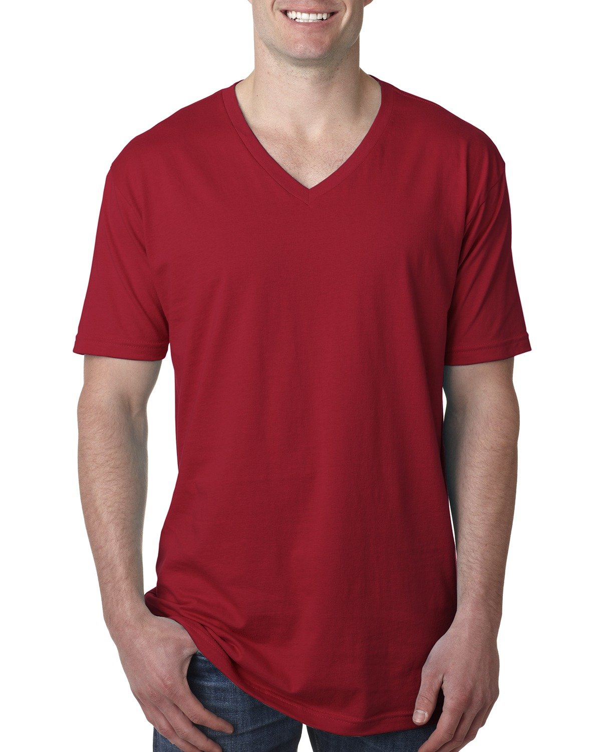 Men's Cotton V - Cardinal