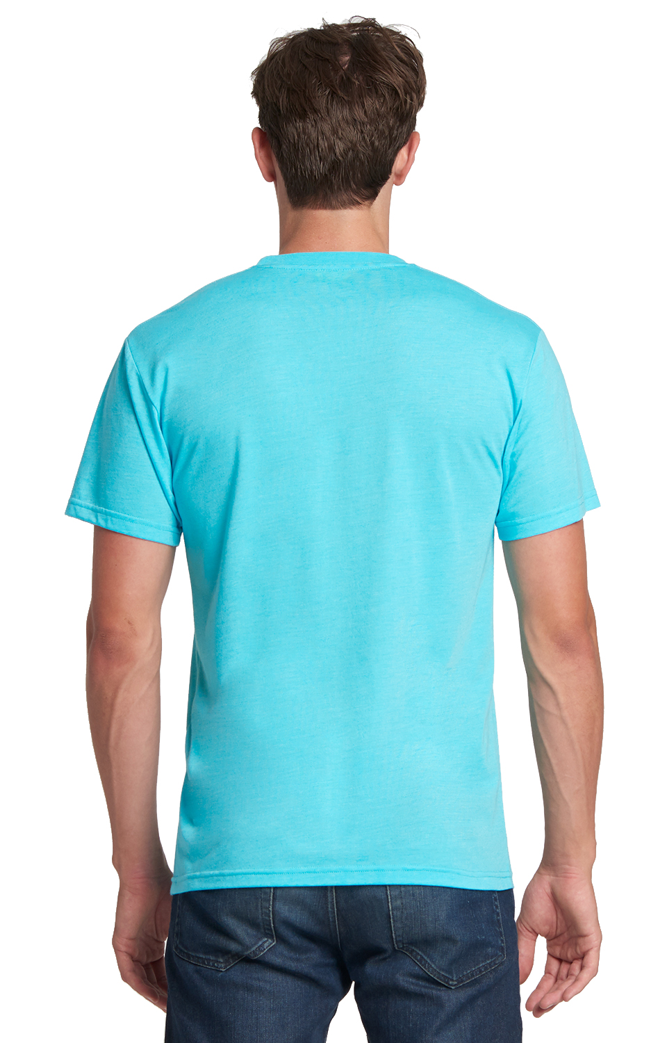 Unisex Triblend Crew - Tahiti Blue