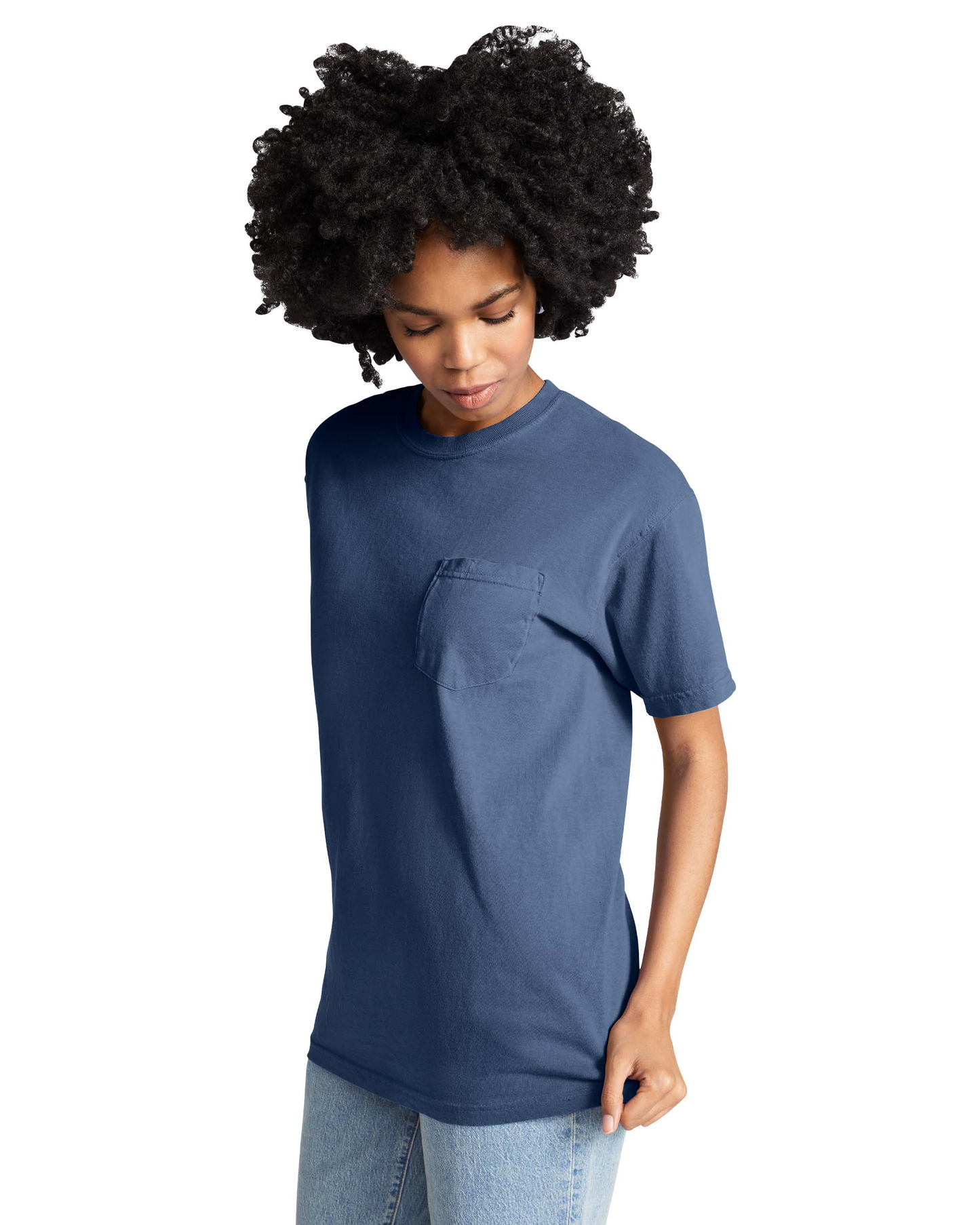 Unisex Heavyweight RS Pocket T-Shirt - China Blue