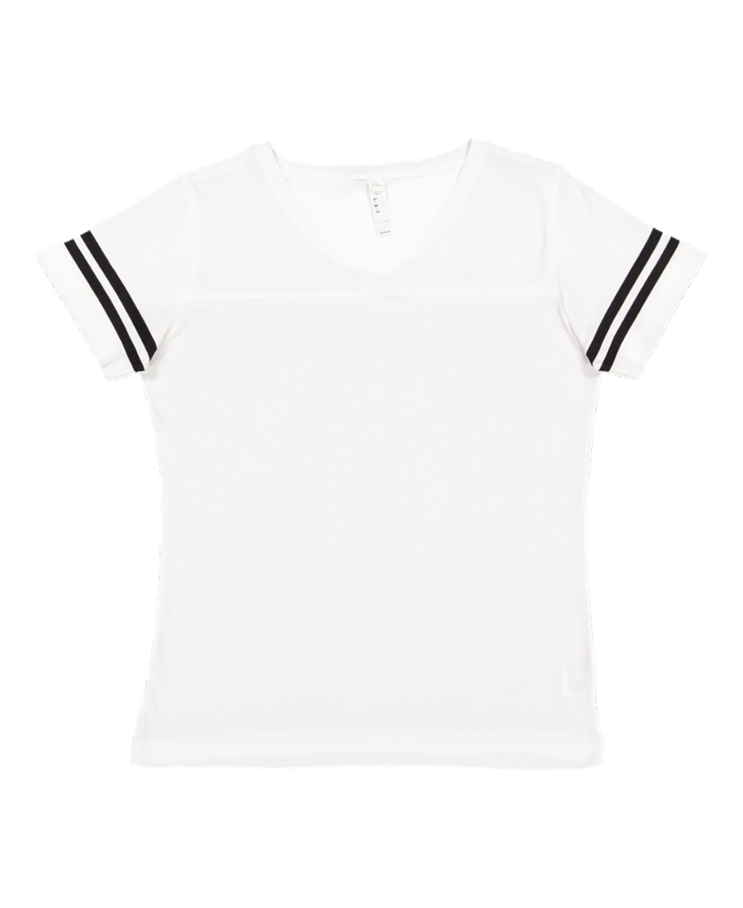 Women's Football T-Shirt - White / Black