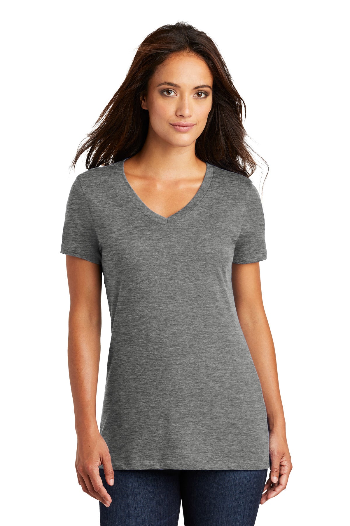 Women's Perfect Weight V-Neck Tee - Heather Nickel
