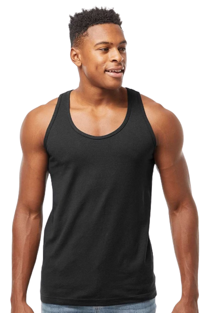 Unisex Fine Jersey Tank - Black