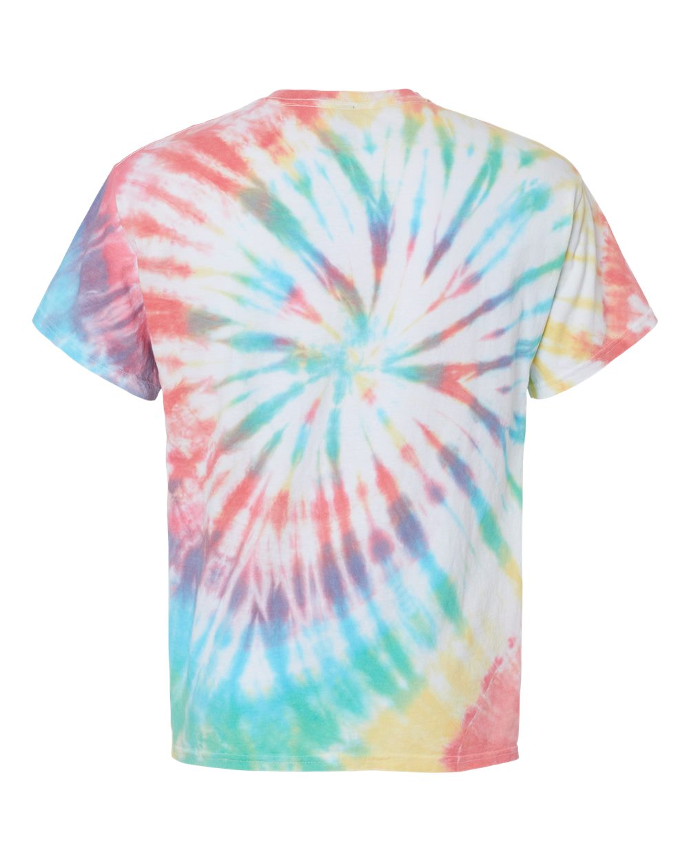 Unisex Multi-Color Spiral Short Sleeve T-Shirt - Prism