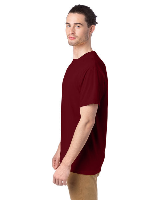 100% Ringspun Cotton Garment-Dyed T-Shirt - GARNET